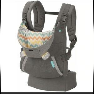 New. Infantino Cuddle Up Ergonomic Hoodie Carrier, Bear 12 40 Lbs